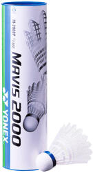 YONEX Fluturași de badmint Mavis 2000 White (6 Pack) dungă roșie (până la 14°C)