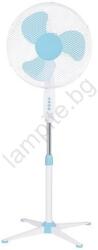 EUROLAMP Подов вентилатор 60 w/230 v, диаметър 40 см, бял/син (eu0683)