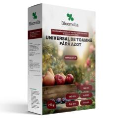 Bloomelia Ingrasamant granulat BLOOMELIA UNIVERSAL TOAMNA - 1 Kg, fara azot, PK 0-16-30, pentru pomi, arbusti, trandafiri, flori (PR-104543)