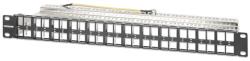 ICINTRACOM INTELLINET Patch panel 48 port, Cat6a, árnyékolt, moduláris, slimline, STP 721028 (721028)