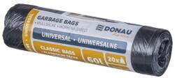 DONAU Home Saci DONAU-HOME, universali, 60 ℓ, 20 buc, negri