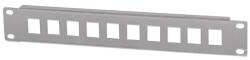 Manhattan Patch panel - Üres patch panel, 10 portos, 10" 1U, Szürke 714969 (714969)