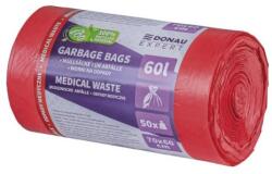 DONAU Expert Pungi pentru deșeuri medicale, DONAU EXPERT, LDPE, 60 ℓ, 50 buc, roșii