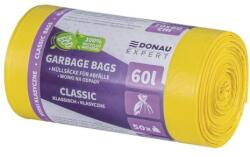 DONAU Expert Saci DONAU EXPERT, CLASSIC LDPE, 60 ℓ, 50 buc, galbeni