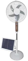 EUROLAMP Napelemes álló ventilátor 15W/4V/230V, átm. 45 cm, fehér 300-20017 (EU0721)