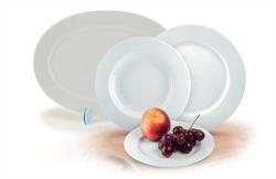 ROTBERG Basic desszertes tányér, porcelán, 19 cm, 6 db-os szett, fehér (KHPU067)