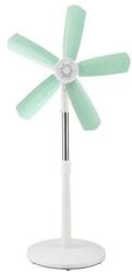EUROLAMP Álló ventilátor 15W/230V, átmérő 50 cm, fehér/zöld 300-20023 (EU0724)