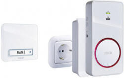 m-e GmbH modern-electronics Rádiójel vezérlésű gong Teljes készlet Megvilágított (41152) (41152)