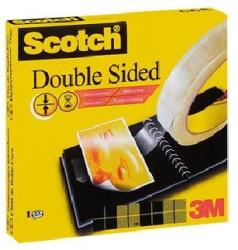 3M Scotch Oboustranně adeziv banda pentru ambalaj în mai multe variante, transparent, 12 mm x 33 m (665) (7000050158)