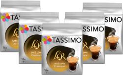 Jacobs Set 5 x Cutii Capsule cafea Tassimo L'OR Cafe Long Classic, 16 bauturi x 120 ml, 16 capsule