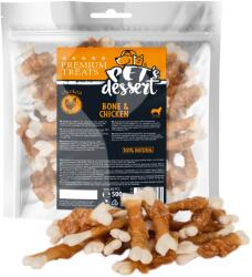 Pet's Dessert Dog Bone Chicken 500g LSC-53 (1112)
