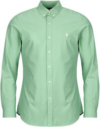 Ralph Lauren Cămăsi mânecă lungă Bărbați CHEMISE AJUSTEE SLIM FIT EN POPELINE UNIE Polo Ralph Lauren verde EU L