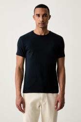 Trussardi t-shirt férfi pamut elasztánnal - sötétkék XXL