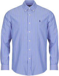 Ralph Lauren Cămăsi mânecă lungă Bărbați CHEMISE AJUSTEE CUSTOM FIT EN POPELINE RAYEE Polo Ralph Lauren albastru EU L