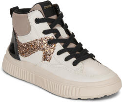 GEOX Pantofi sport stil gheata Fete J LAQUINNY GIRL Geox Alb 28