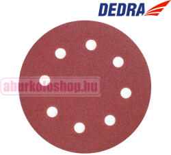 Dedra csiszolópapír 180 mm P80 tépőzáras 5 db (DED77642)
