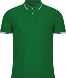 Ralph Lauren Tricou Polo mânecă scurtă Bărbați POLO COUPE DROITE EN COTON BASIC MESH COL RAYE Polo Ralph Lauren verde EU XXL