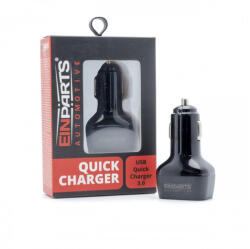 Einparts EPACC013 szivargyújtós USB Quick Charge 3.0 + PD PPS 30W töltő 12-24V