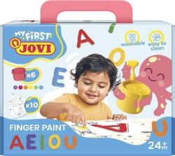 Jovi 540VW MY FIRST Set de vopsea pentru degete AEIOU (540VW)