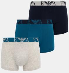 Emporio Armani Underwear testhezálló boxeralsó férfi pamut elasztánnal 3-as csomag - szürke M