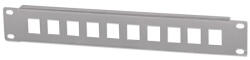 Manhattan Patch panel - Üres patch panel, 10 portos, 10" 1U, Szürke (714969)