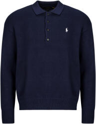 Ralph Lauren Pulovere Bărbați PULL FLAG COL POLO EN COTON LIN Polo Ralph Lauren Albastru EU L