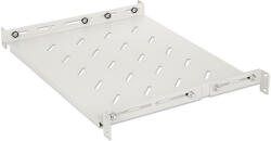 Manhattan Rackszekrény polc - 713726 (19", 1U, fix rögzítés, változtatható sínekkel: 350 - 550 mm mély, 20kg, szürke) (713726) - bbmarket