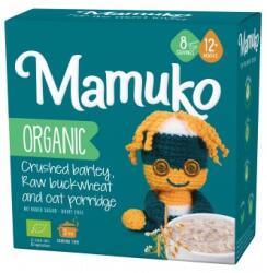 Mamuko Porridge din 3 cereale cu fulgi de ovaz, hrisca si orz bio 12+ luni 200g Mamuko