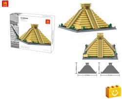 WANGE 6225 - El Castillo Kukulkán - Mexikó építőjáték - 100% kompatibilis minden más kedvelt márkával