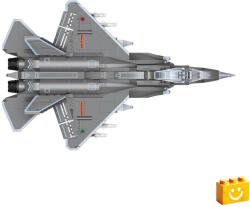 Qman 23019 - Shenyang J-35 lopakodó hordozó alapú vadászgép és reptéri járművek - 100% technic-kompatibilis építőjáték - prodots