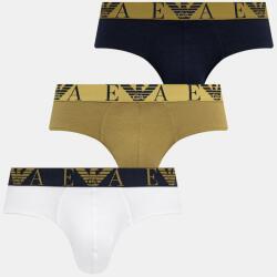Emporio Armani Underwear alsónadrág férfi pamut elasztánnal 3-as csomag - sötétkék XL