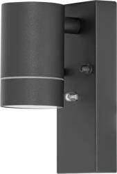 TRACON Tracon SPGU10IPFA1A Oldalfali spot lámpatest alkonykapcsolóval, kültéri, antracit 100-240VAC, 50Hz, 1xGU10, max. 35W, 30lux, IP44 (SPGU10IPFA1A)