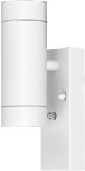 TRACON Tracon SPGU10IPFA2F Oldalfali spot lámpatest alkonykapcsolóval, kültéri, fehér 100-240VAC, 50Hz, 2xGU10, max. 35W, 30lux, IP44 (SPGU10IPFA2F)