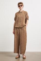Medicine slouchy nadrág női lyocellel - barna XS