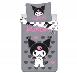 Jerry Fabrics Ágyneműhuzat 140x200 Kuromi nyúl szürke rózsaszín párnahuzat 70x90 (JAJFK041406)