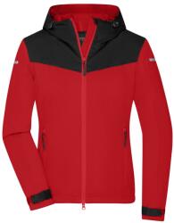 Daiber Geacă softshell ușoară de damă JN1179 - Roșu deschis / negru / roșu deschis | 2XL (JN1179-1808927)