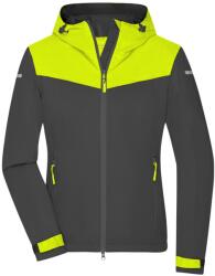 Daiber Geacă softshell ușoară de damă JN1179 - Carbon / galben intens / carbon | XL (JN1179-1808919)