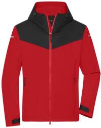 Daiber Geacă softshell ușoară pentru bărbați JN1180 - Roșu deschis / negru / roșu deschis | 2XL (JN1180-1808962)