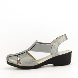 SOFILINE Sandale gri metalizat din piele naturala Codruta 127 (009-2 STEEL GREY -39)