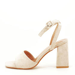 SOFILINE Sandale bej cu toc BL6522 130 (BL6522-SDBEIGE-39)