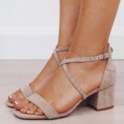 SOFILINE Sandale maro deschis elegante cu toc mic 6895 M12 (6895KHAKI-39)