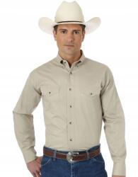 Wrangler Klasszikus Bézs Casual Hosszú Ujjú Ing M 7CA