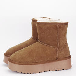SOFILINE Cizme scurte camel din piele naturala W5825 110 (W5825CAMEL-38)