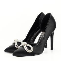 SOFILINE Pantofi negri cu brosa 6841 04 (6841BLACK-39)