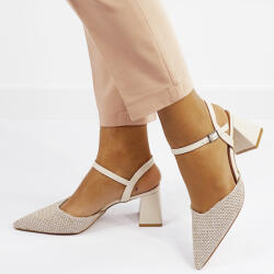 SOFILINE Pantofi bej eleganti cu model impletit HK-1308 04 (HK-1308BEIGE-39)