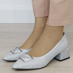 SOFILINE Pantofi argintii comozi din piele naturala BY6935-1 03 (BY6935-1WHITE-39)