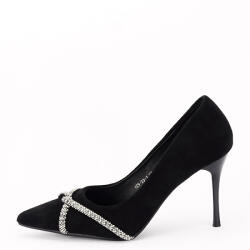SOFILINE Pantofi negri eleganti cu pietricele argintii YES-23-1 03 (YES-23-1BLACK-36)