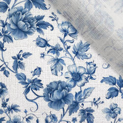 Takoy Lenvászon 150g blue flowers