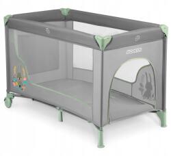 RicoKids Utazóágy matrac és táska 125 x 65 x 78 cm, szürke-menta (724010)