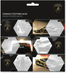 Ars Una Lamborghini füzetcímke 18 db, Ars Una, arany színű (ARS-53835239) - mesescuccok